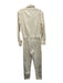 Rag & Bone Size S Ecru Cream Cotton Denim Snaps Long Sleeve Collar Jumpsuit Ecru Cream / S