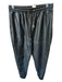 Avec Les Filles Size S Black Vegan Leather Drawstring Jogger Pants Black / S