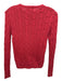 Polo Ralph Lauren Size S Red Pima Cotton Long Sleeve Knit Crew Neck Sweater Red / S