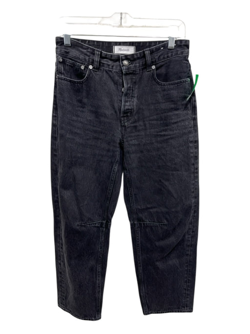 Madewell Size 24 Black Wash Cotton Denim High Rise Darted Button Fly Jeans Black Wash / 24