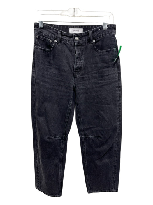 Madewell Size 24 Black Wash Cotton Denim High Rise Darted Button Fly Jeans Black Wash / 24