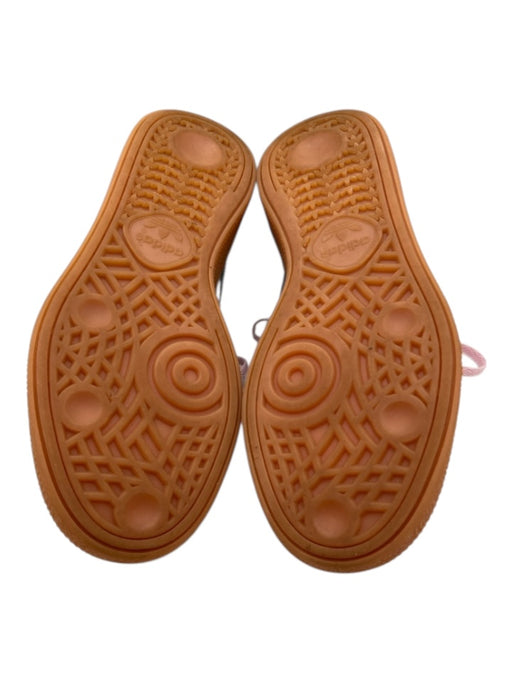 Adidas Shoe Size 5.5 Pink & Green Suede Upper Leather Detail 3 Stripe Sneakers Pink & Green / 5.5