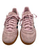 Adidas Shoe Size 5.5 Pink & Green Suede Upper Leather Detail 3 Stripe Sneakers Pink & Green / 5.5