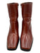 Jeffrey Campbell Shoe Size 6.5 Cognac Brown Leather Upper Solid Booties Cognac Brown / 6.5