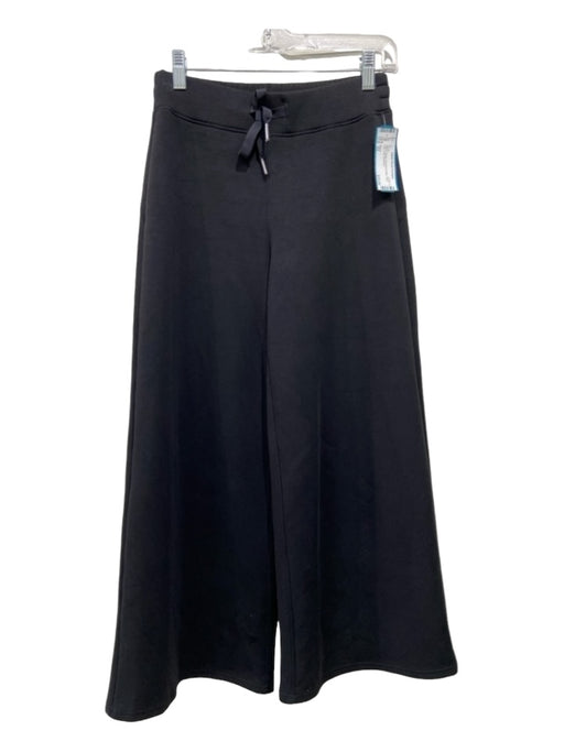 Spanx Size XS Black Elastic Drawstring Waist Wide Leg Crop Pants Black / XS