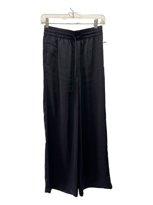 H&M Size XS Black Polyester Pockets Drawstring Waist Pants Black / XS