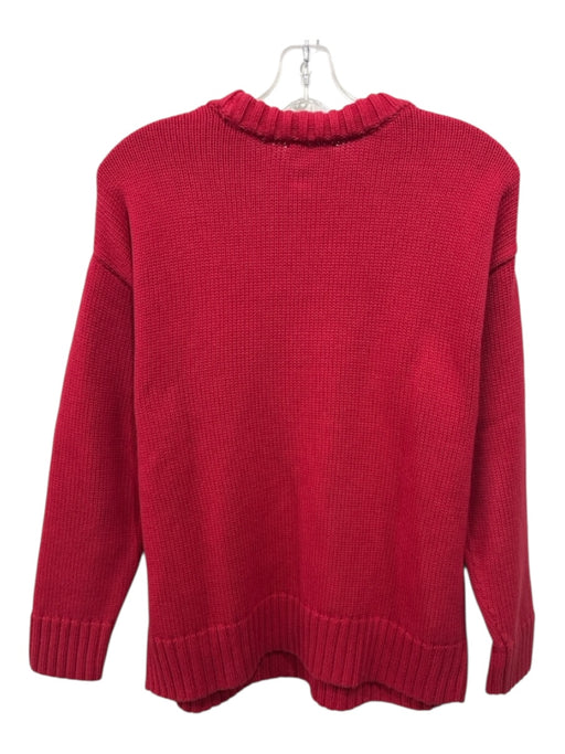 Gap Size XS Red Cotton ribbed hem Drop Shoulder Sweater Red / XS