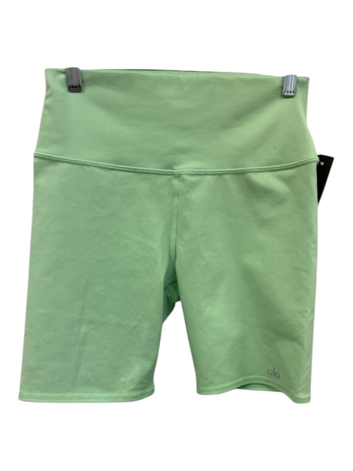 Alo Size M Green Polyester Blend Long Athletic Shorts Green / M