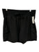 Spanx Size L Black Polyester Elastic Waist Drawstring Athletic Shorts Black / L