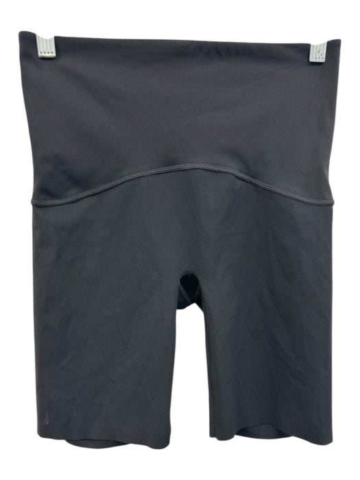 Spanx Size M Black Nylon Blend Athletic High Waist Shorts Black / M