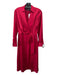 Lauren Ralph Lauren Size 00 Red Polyester Blend Surplice Long Sleeve Dress Red / 00