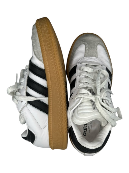 Adidas Shoe Size 4 White & Black Leather Platform Athletic Sneakers White & Black / 4