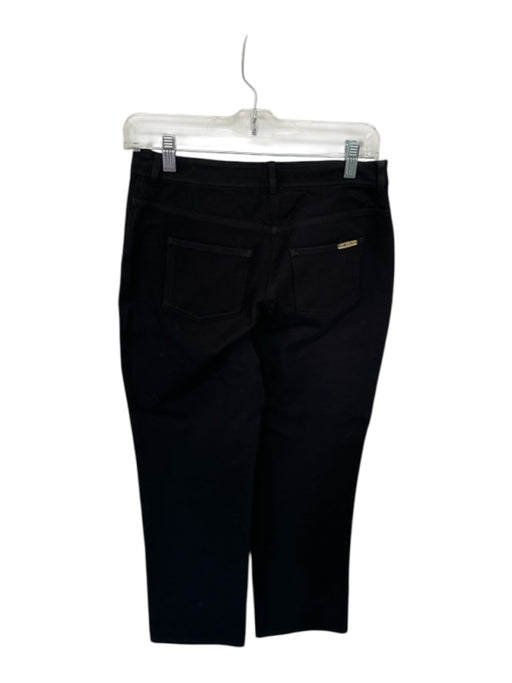 St. John Size 2 Black & Gold Cotton Blend Mid Rise Bootcut Stretch Jeans Black & Gold / 2