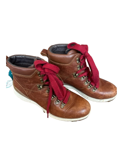 Bionica Shoe Size 6 Brown & Red Leather Lace Up Athletic Boots Brown & Red / 6