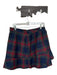 Vineyard vines Size 10 Red & Navy Polyester Blend Side Zip Plaid Mini Skirt Red & Navy / 10