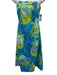 Lilly Pulitzer Size 6 Blue, Green & White Cotton Botanical Print Strapless Dress Blue, Green & White / 6
