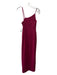 Aidan Aidan Mattox Size 0 Maroon Red Polyester One Shoulder Sleeveless Gown Maroon Red / 0