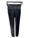 Spanx Size Medium Black Nylon Blend Elastic Waist Coated Full length Leggings Black / Medium