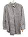 By Anthropologie Size M Blue & White Cotton Striped Button Front Long Sleeve Top Blue & White / M