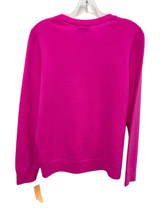 Nordstrom Size M Neon Pink Cashmere Crewneck Sweater Neon Pink / M