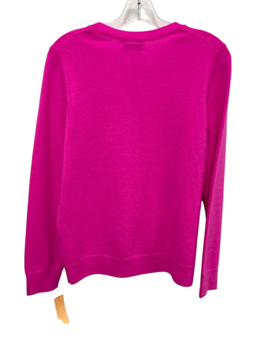 Nordstrom Size M Neon Pink Cashmere Crewneck Sweater Neon Pink / M