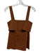 Theory Size S Brown Linen Blend Tie Back Straps Top Brown / S