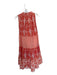 Chelsea & Theodore Size Est M Orange & White Cotton Sleeveless Flowers Dress Orange & White / Est M