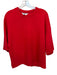 Spanx Size M Red Tencel Blend Short Sleeve U Neck Top Red / M
