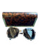 Tory Burch Tortoiseshell Acetate Gold hardware Square Polarized Sunglasses Tortoiseshell