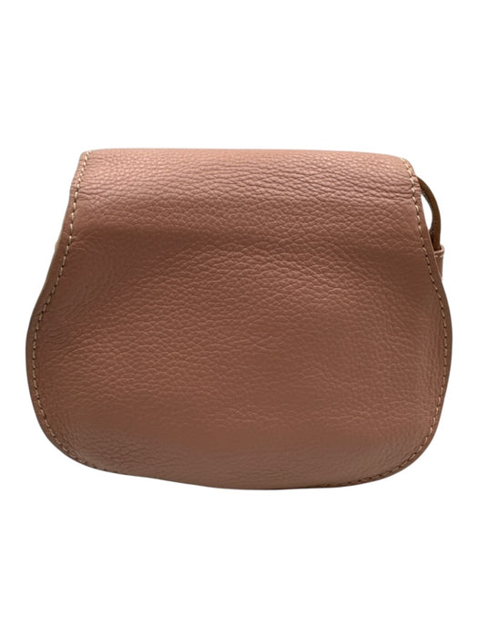 Chloe Dusty Pink Leather Crossbody Round Flap Closure Gold Hardware Bag Dusty Pink / S