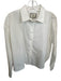 Tuckernuck Size M White Cotton Blend Button Front Cropped Long Sleeve Top White / M