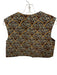 Julia Amory Size S Brown & Teal Cotton Blend Waxed  Ultra High Rise Cropped Vest Brown & Teal / S