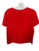 Tory Burch Size 8 Red Polyester Short Sleeve Front Clasp close Top Red / 8
