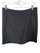 Et Cetera Size 6 Black Cotton Blend Silver Buttons Mini Slit Detail Skirt Black / 6