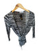 Missoni Size Est S Black & White Chevron Wrap Top Black & White / Est S