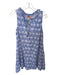 Oliphant Size Est S Blue & Purple Cotton Sleeveless Flowers Dress Blue & Purple / Est S