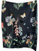 Leifsdottir Size 2 Black & Multi Cotton Blend Botanical Pencil Back Zip Skirt Black & Multi / 2
