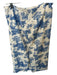 Miaou Size M Cream & Blue Side Zip Toile Midi Skirt Cream & Blue / M