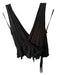 Diane Von Furstenberg Size P Black Silk Sleeveless Wrap Top Black / P