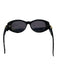 Versace Black & Gold Plastic Oval Gold Hardware Medusa Vintage Sunglasses Black & Gold