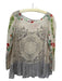 Johnny Was Size S Beige & Multi Cupra Rayon floral print Top Beige & Multi / S