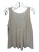 Alice + Olivia Size M Blush Beige Polyester Sleeveless Pleated Detail Top Blush Beige / M