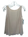 Alice + Olivia Size M Blush Beige Polyester Sleeveless Pleated Detail Top Blush Beige / M