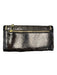 Brahmin Black & Brown Snakeskin Bi-Fold Snap Closure Accordian Wallets Black & Brown