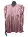 Zadig & Voltaire Size S Pale Pink Polyester Blend V Neck Long Sleeve Top Pale Pink / S