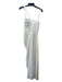 NBD Size Small White Polyester Strapless Side Gather Side Split Hem Gown Dress White / Small