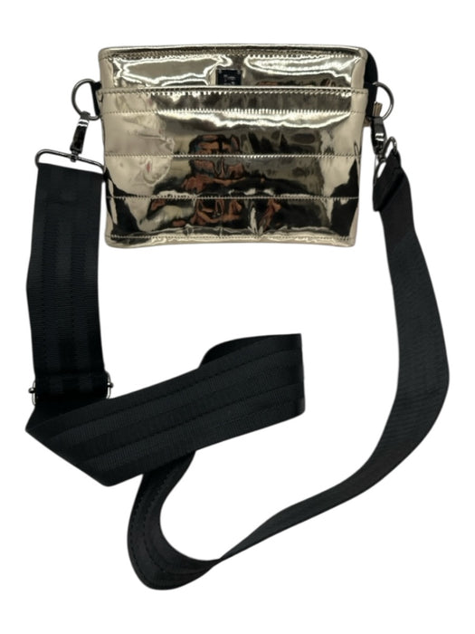 Think Royln Gold Synthetic Zip Close Adjustable Strap Bag Gold / S