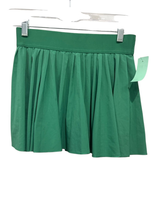 TnAction Size S Green Synthetic Elastic Waist Athletic Shorts Green / S