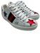 Gucci Shoe Size 35.5 White, Red, Green Leather Metallic stars Low Top Sneakers White, Red, Green / 35.5