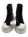 Alexander McQueen Shoe Size 6 Black & White Canvas Lug Sole Lace Up Sneakers Black & White / 6
